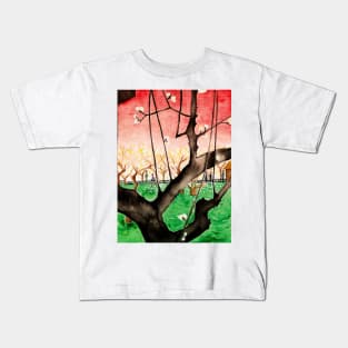 Watercolor - Japanese hanami Kids T-Shirt